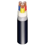 كابل نحاس مجدول 3 خطوط 25 مل، 600/1000 فولت، مسلح STA، عزل PVC، (احمر، اصفر، ازرق) | كابلات الرياض