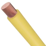 لفه سلك 14 AWG نحاس شعر معزول (PVC+105°C) اصفر، جهد مقدر 600 فولت | كابلات الشرقية