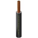 سلك نحاس شعر NYA مقاس 185 مم، 1000 فولت، معزول (PVC 90°C)، اسود، 100 ياردة | رسكاب