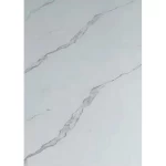 لوح بديل رخام لامع للأرضيات، لون أبيض بعروق رصاصي، المقاس 290x122 سم، موديل A037