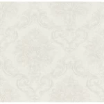ورق جداري ايطالي مقاس 10 م×0.73 م، لون أوف وايت، موديل 25007