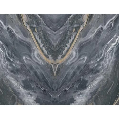 بديل رخام أوبن بوك للمداخل الفاخرة، مقاس 120×290 سم، لون رمادي غامق مع عروق أبيض، موديل OP-20