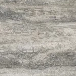 صفائح الطين المعالج للإستعمال الخارجي و الداخلي ترافرتين، رمادي فاتح، مقاس 600×1200 مم