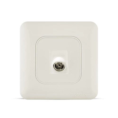 فيش تلفزيون مائل مفرد سبكترا، لون ابيض، 7×7 سم، SAC301