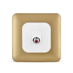 فيش دش مائل مفرد، لون ذهبي، 7×7 سم، SAC501 | سبكترا 
