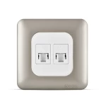 فيش كمبيوتر كات 6 مزدوج، لون تيتانيوم، 7×7 سم، SAC102 | سبكترا 