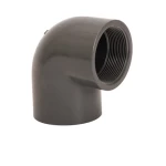 كوع بلاستيك PVC زاوية °90(SLIP X FPT) جدول 80 براند أبلكو  مقاس ¾ × ¾ إنش لون رمادي