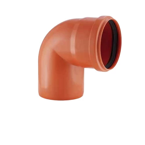 كوع UPVC زاوية °90 شانل  مقاس 75  مم لون برتقالي