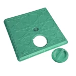 غطاء الفتحات الارضية  الزامل مصنوع من  الكمبوزيت مقاس  732 × 732 مم    حموله خفيفه A30 اللون اخضر