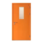 باب طوارئ سفيكو  صلب مجلفن مع نافذة زجاجية موديل SF/SD فردي حجم الباب  900×1950    مم  لون برتقالي