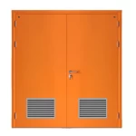 باب طوارئ سفيكو   ستانلس استيل مع فتحة تهوية موديل SF/DD زوجي حجم الباب 1900×1950    مم  لون برتقالي
