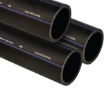 مواسير HDPE السعودي  PE 80 ضغط 8 بار قطر خارجي 225 مم سمك 13.4 مم لون اسود