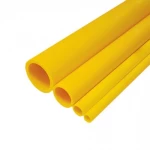 مواسير HDPE نيبروبلاست PE 100 ضغط 20 بار قطر خارجي 200 مم سمك 22.4 مم لون أصفر 