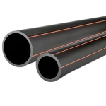 مواسير HDPE الراجحي    قطر خارجي   20 مم سمك 1.8 مم لون أسود مع خطوط برتقالي   