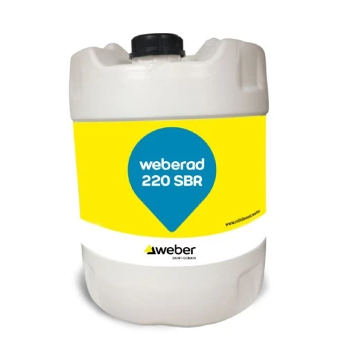    عامل ربط لاتكس Weberad 220 SBR للخرسانة  عبوة 20 لتر براند ويبر لون  أبيض