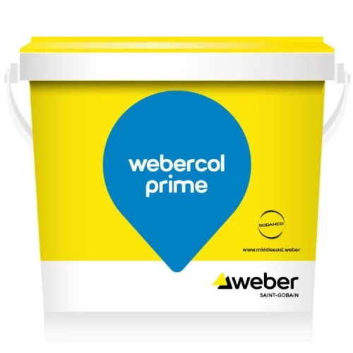  برايمر أكريليك للبلاط Webercol Prime  براند ويبر  15 لتر ابيض 