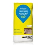  لاصق اسمنتي عادي للبلاط Webercol Fix Plus  براند ويبر  25 كجم ابيض 