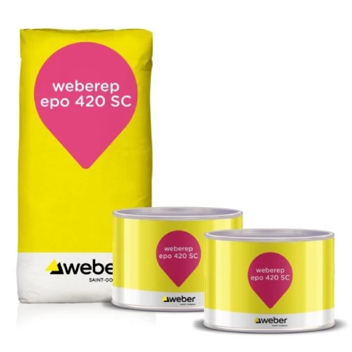   مركب إيبوكسي لتنعيم الأرضيات weberep epo 420 SC براند ويبر  27.8 كجم   