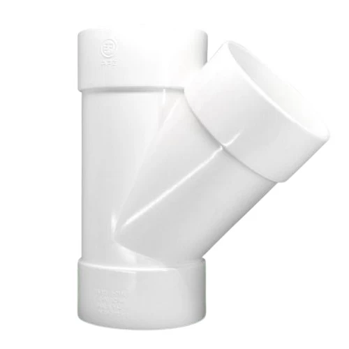 قسام واي 45° UPVC شركة الخليجية مقاس 6 انش لون ابيض