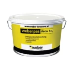دهان خارجي إسمنتي Weberpas deco SIL  ويبر جالون 30 كجم  لون تصميم 120 C