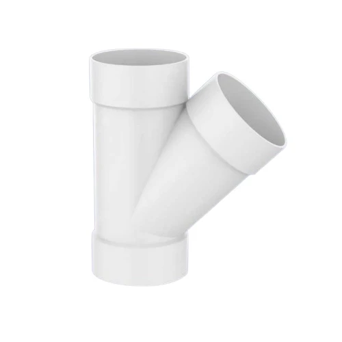 قسام واي 45° UPVC الجودة مقاس 4 انش لون أبيض
