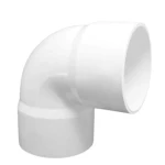 كوع PVC زاويه °90 جدول 40  الجودة مقاس 110مم لون  أبيض