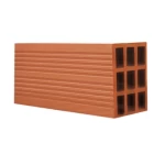 طوب احمر  مفرغ  شركة   الوطنية مقاس 40×20×15 سم وزن 9.5 كجم