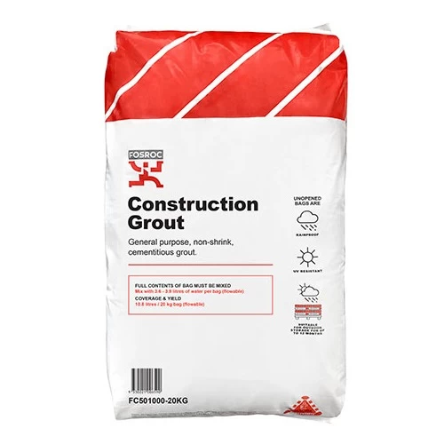 جراوت  اسمنتي  مقاوم للانكماش Construction Grout براند الفوسام كيس 20 كجم لون رمادي