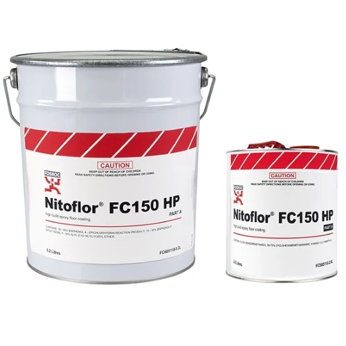 دهان ايبوكسي ارضيات Nitoflor FC150 HP  الفوسام  عبوة 8 لتر   لون اسود